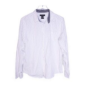 Structure Collection White Print Shirt Slim Fit L